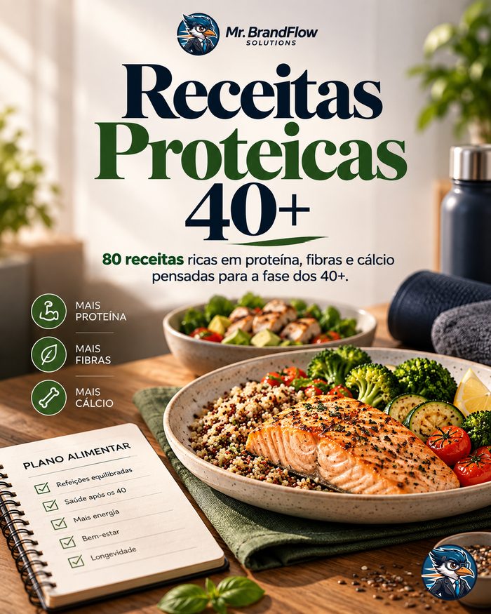 Capa: Receitas Proteicas 40+
